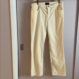 Chaps cream jeans style corduroy pants sz 12